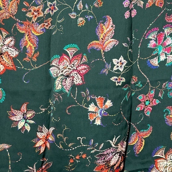 Alice Blue Floral Short-Sleeve Blouse- Sz‎ M - Picture 3 of 7